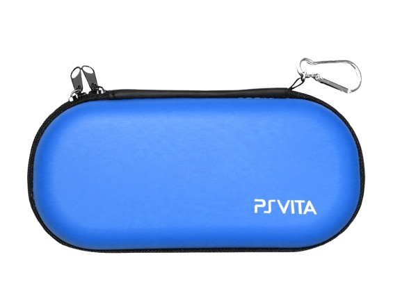 Hard Cover Bag Pouch Travel Carry Shell Case/Cover compatible with Sony PSVita 1000 2000 Game Console Blue